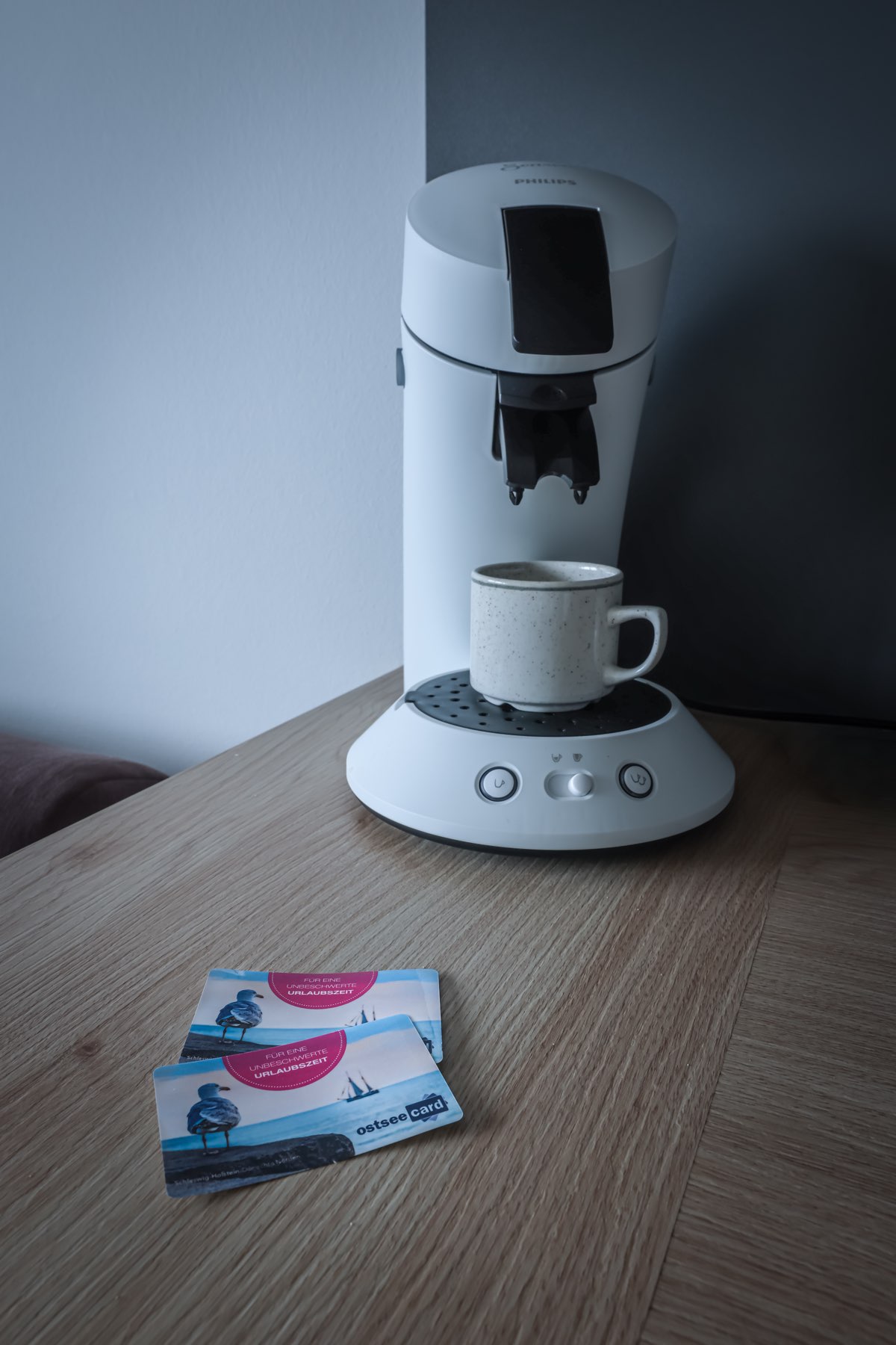 Kaffee-Padmaschine mit OstseeCard